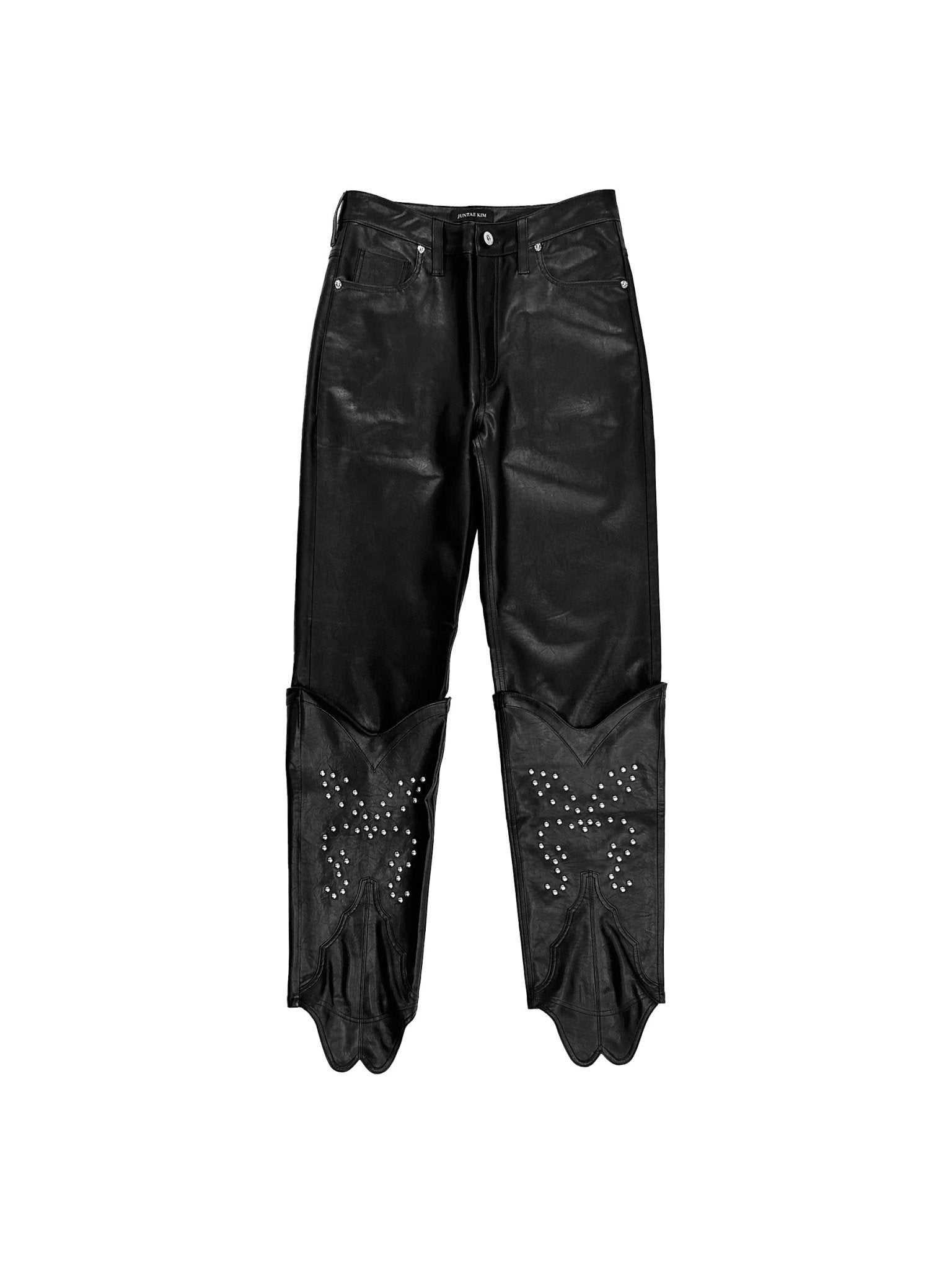 JUNTAE KIM 웨스턴 부츠 팬츠 AW25 블랙