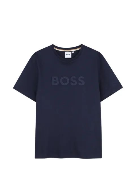 BOSS Kids 로고 자수 티셔츠
