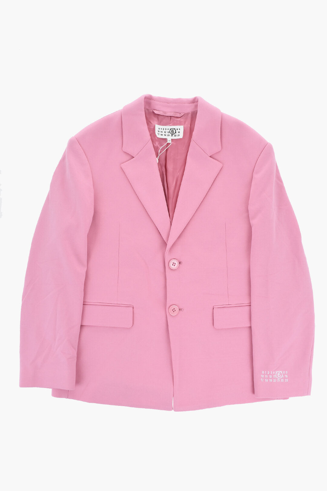 MM6 Maison Margiela Kids MM6 솔리드 컬러 블레이저 플랩 포켓