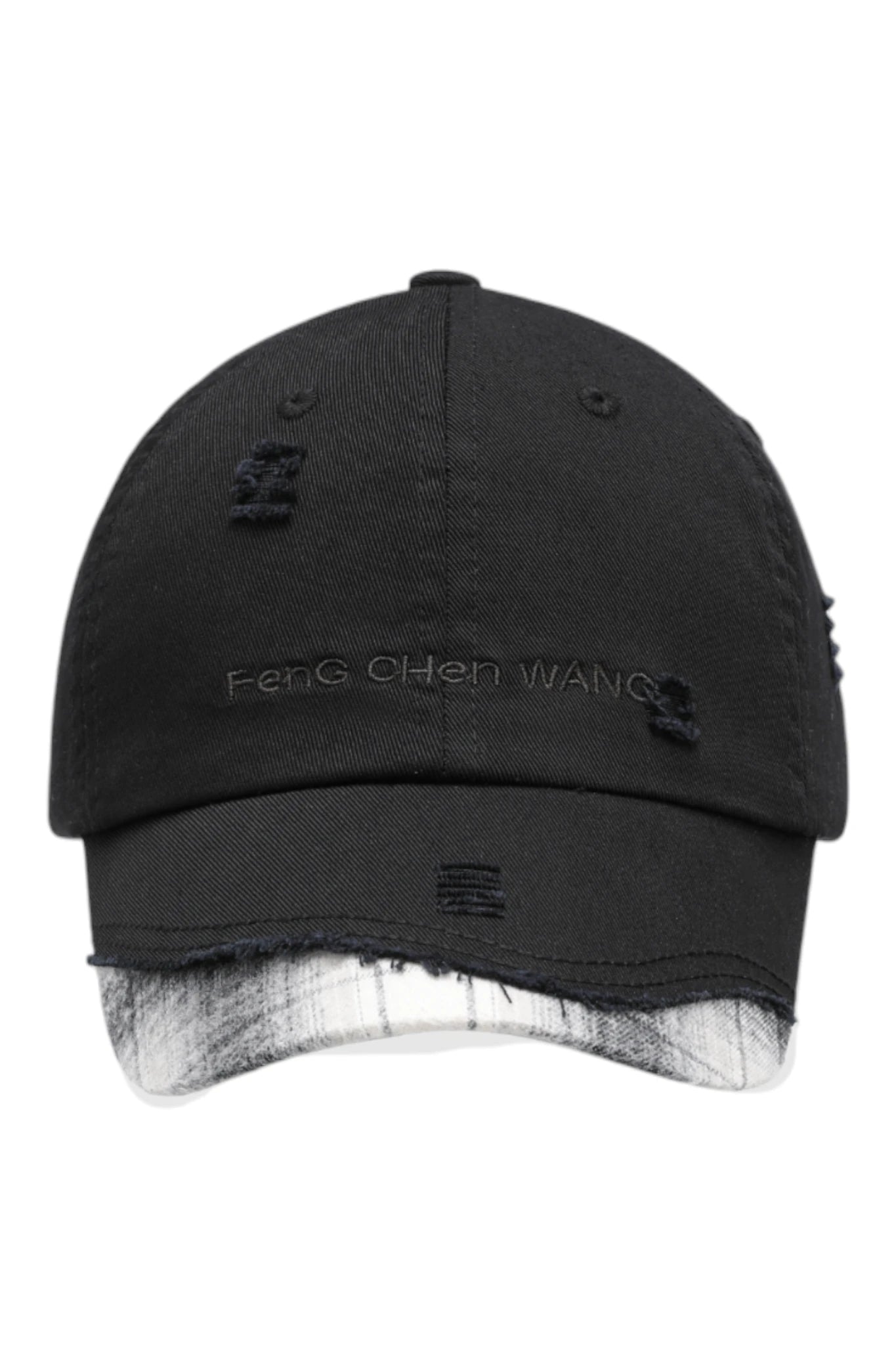 Feng Chen Wang 체크 패널 야구 모자