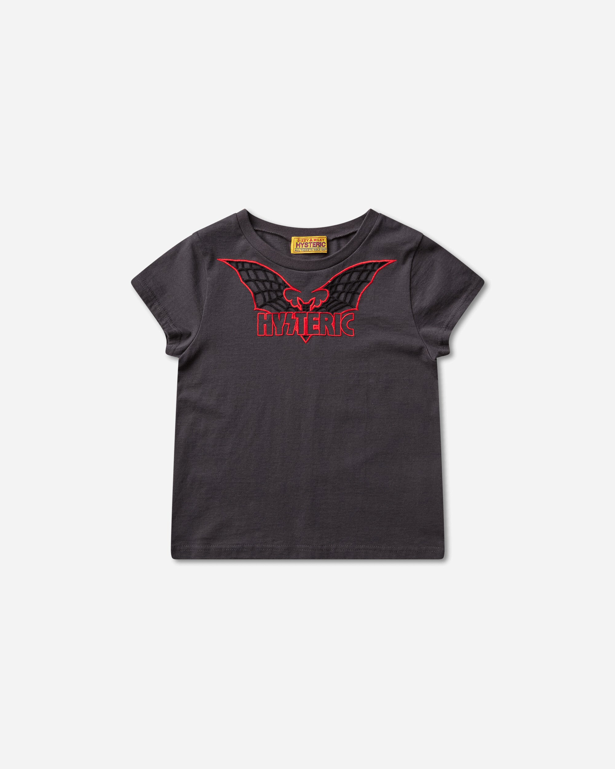 HYSTERIC GLAMOUR 여성 배트 웹 자수 아기 티셔츠