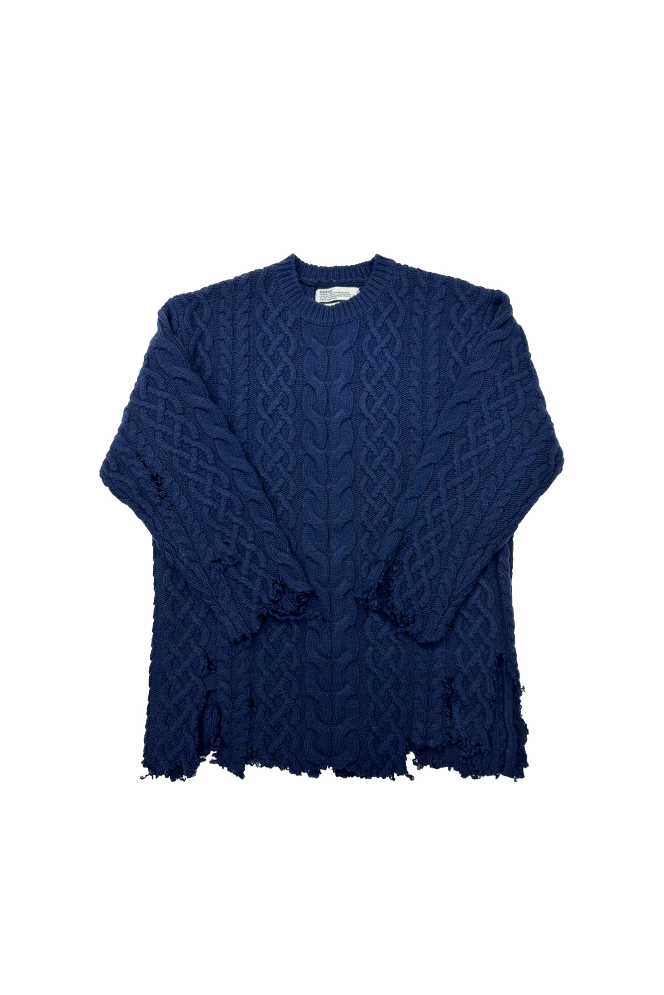 DAIRIKU Damage Cable Big Knit