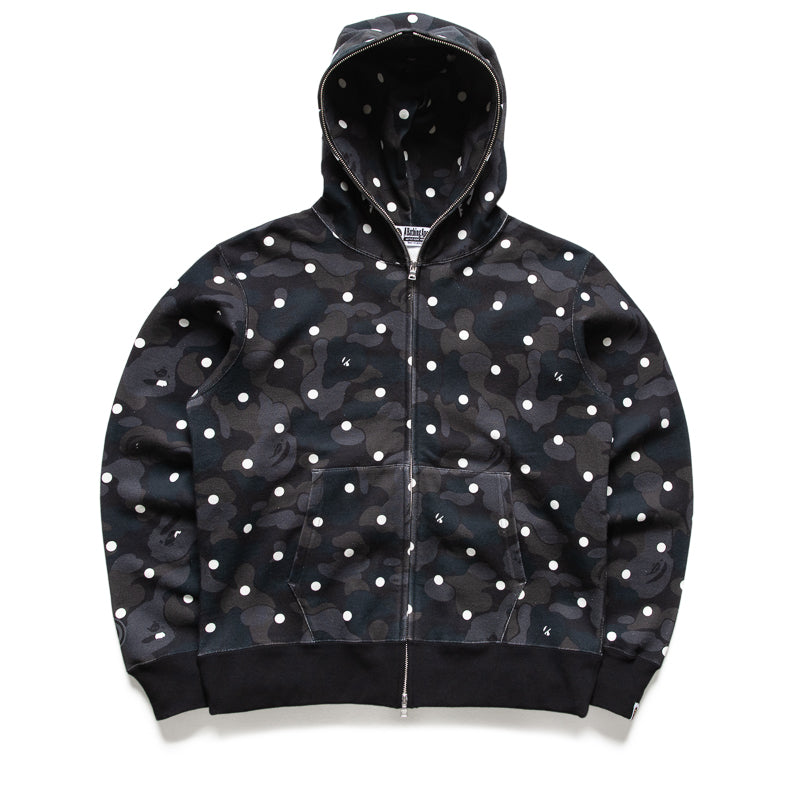 Bape ABC 도트 상어 풀 집 후드티