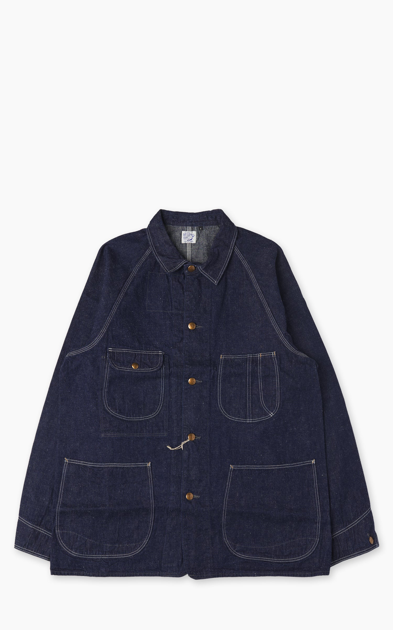 ORSLOW 1950's 커버올 데님 인디고 원 워시