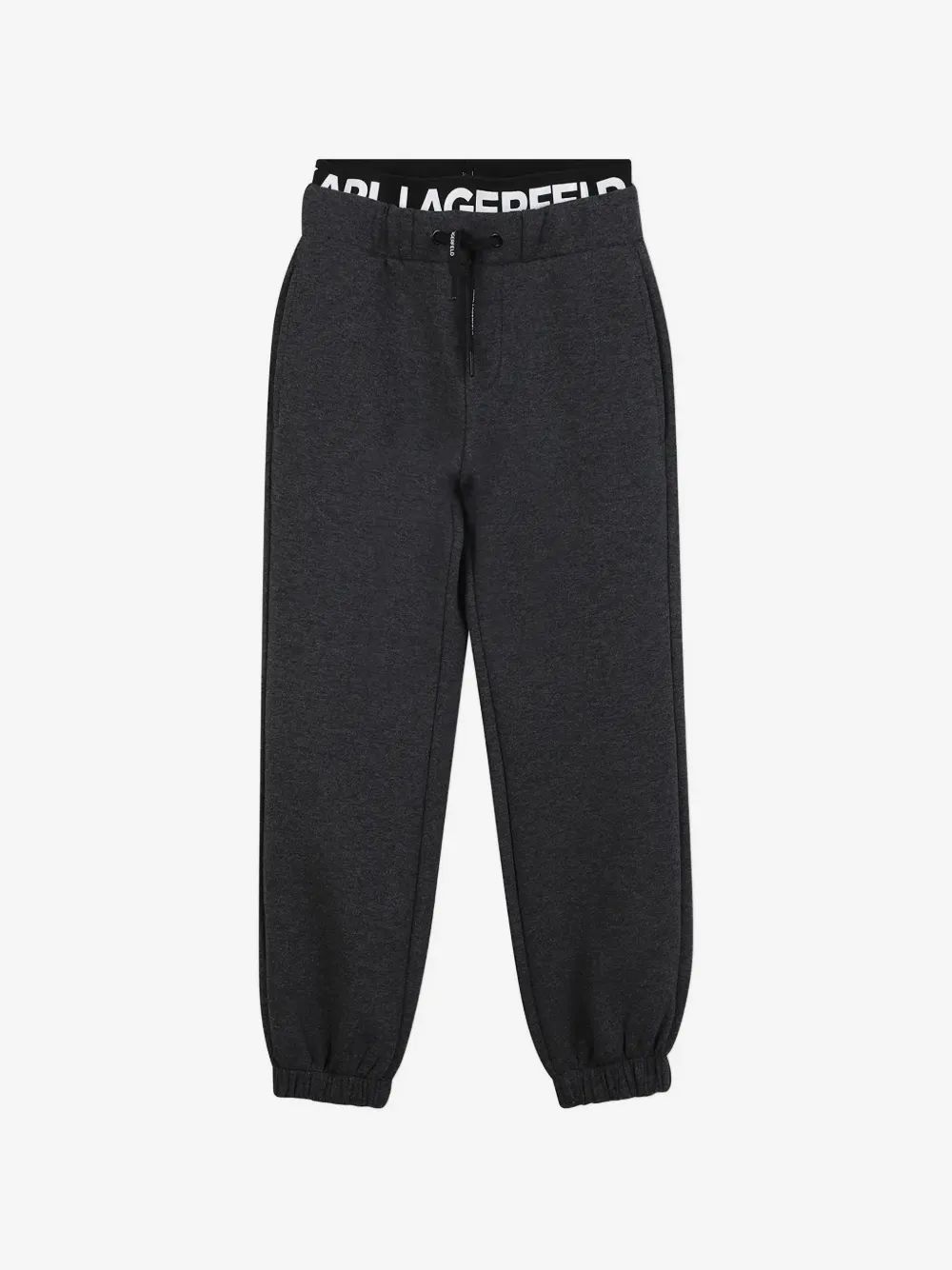 Karl Lagerfeld Kids 로고 웨이스트밴드 조거 팬츠
