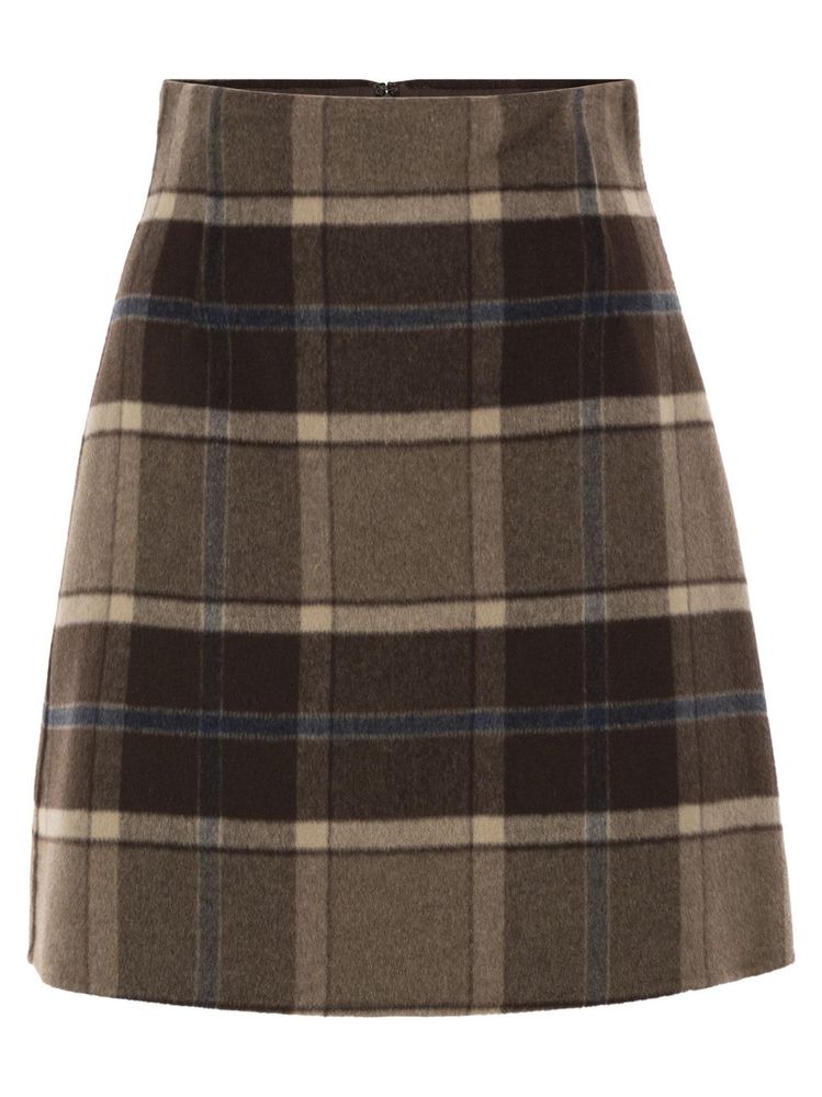 MaxMara Weekend 체크 A라인 스커트