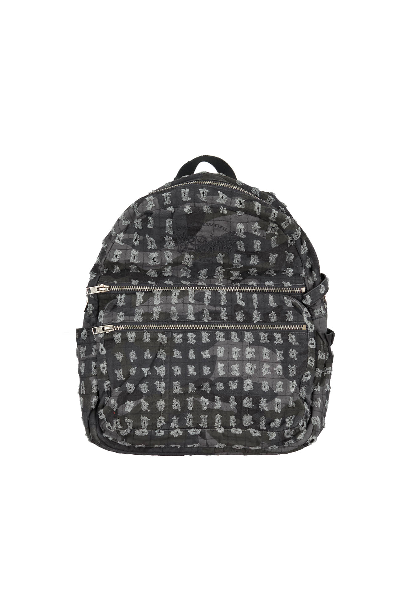 RECKLESSSCHOLARS Trashed Denim Backpack