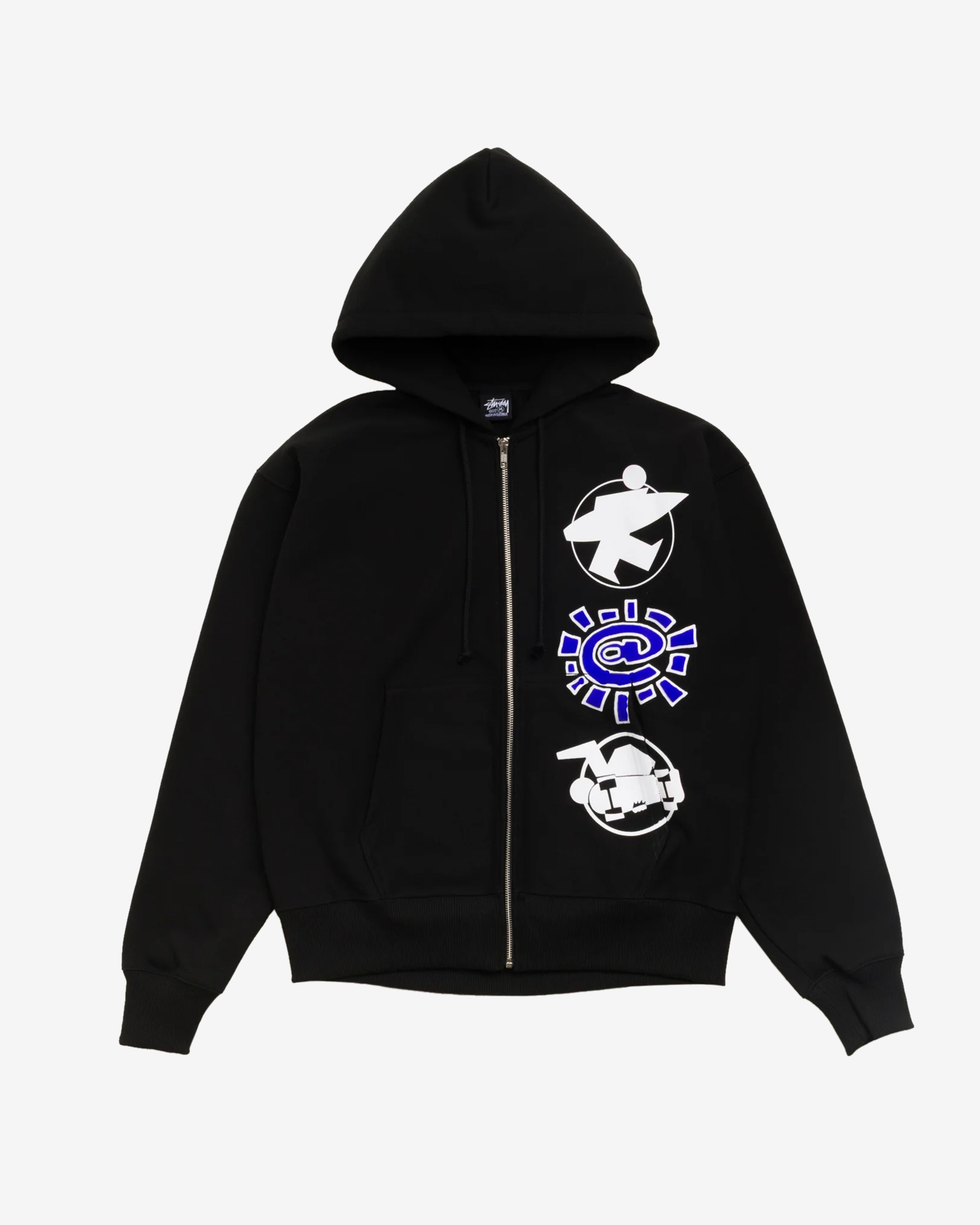 STUSSY 남성 알웨이즈 두 왓 유 슈드 두 스택 집업 후드