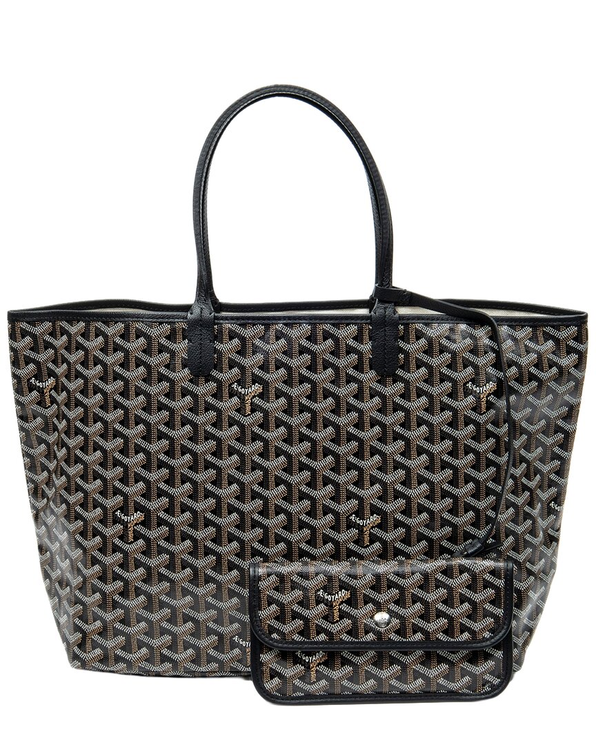GOYARD 블랙 이네 코팅 캔버스 생 루이 PM