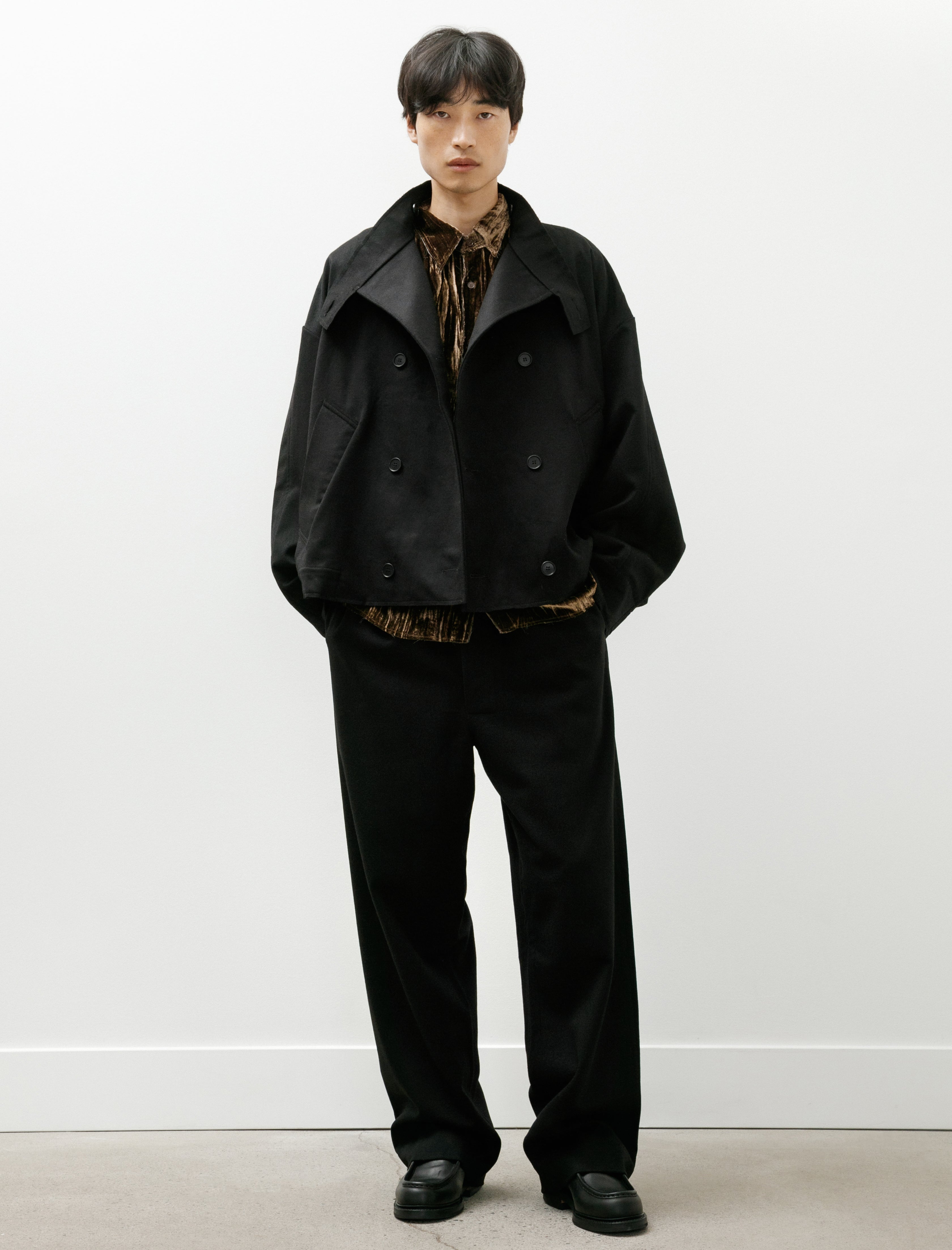 Gabriela Coll Garments No.288 헤비 울 드로스트링 바지