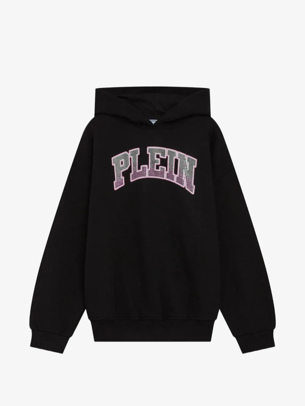 Philipp Plein Kids 라인스톤 로고 후드티