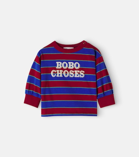 Bobo Choses 베이비 스트라이프 코튼 티셔츠