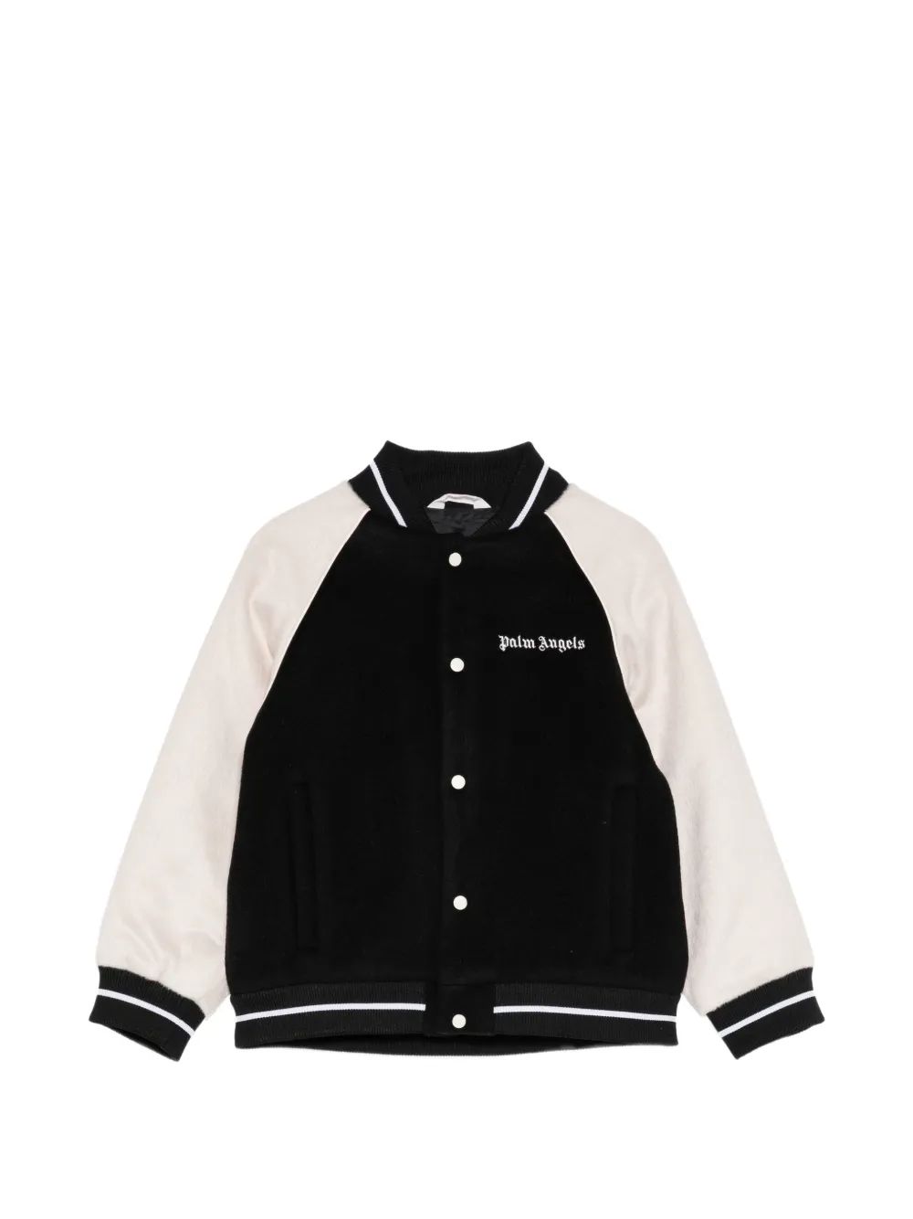 Palm Angels Kids 로고 자수 봄버 자켓