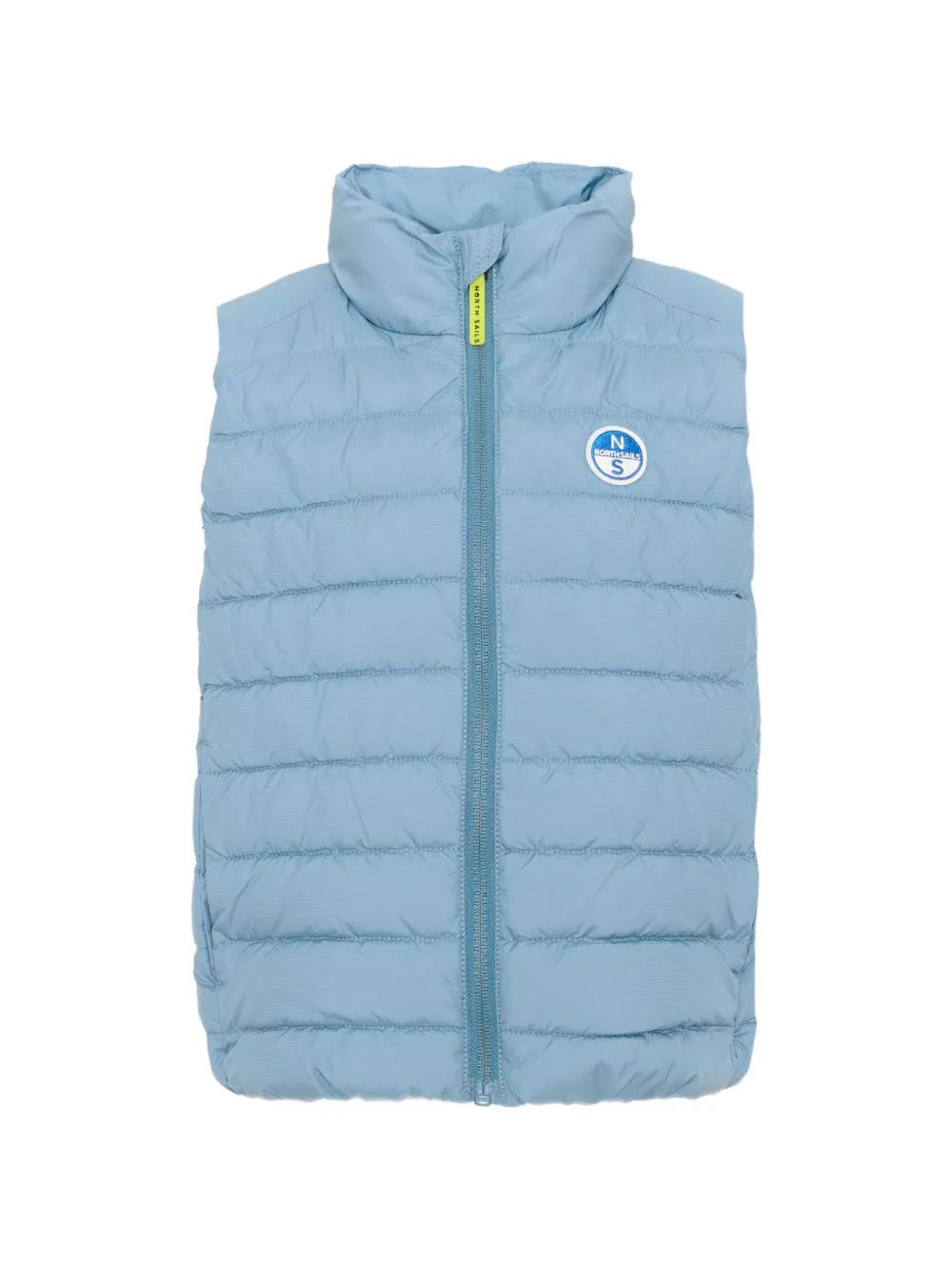 North Sails Kids 퀼팅 로고 패치 조끼