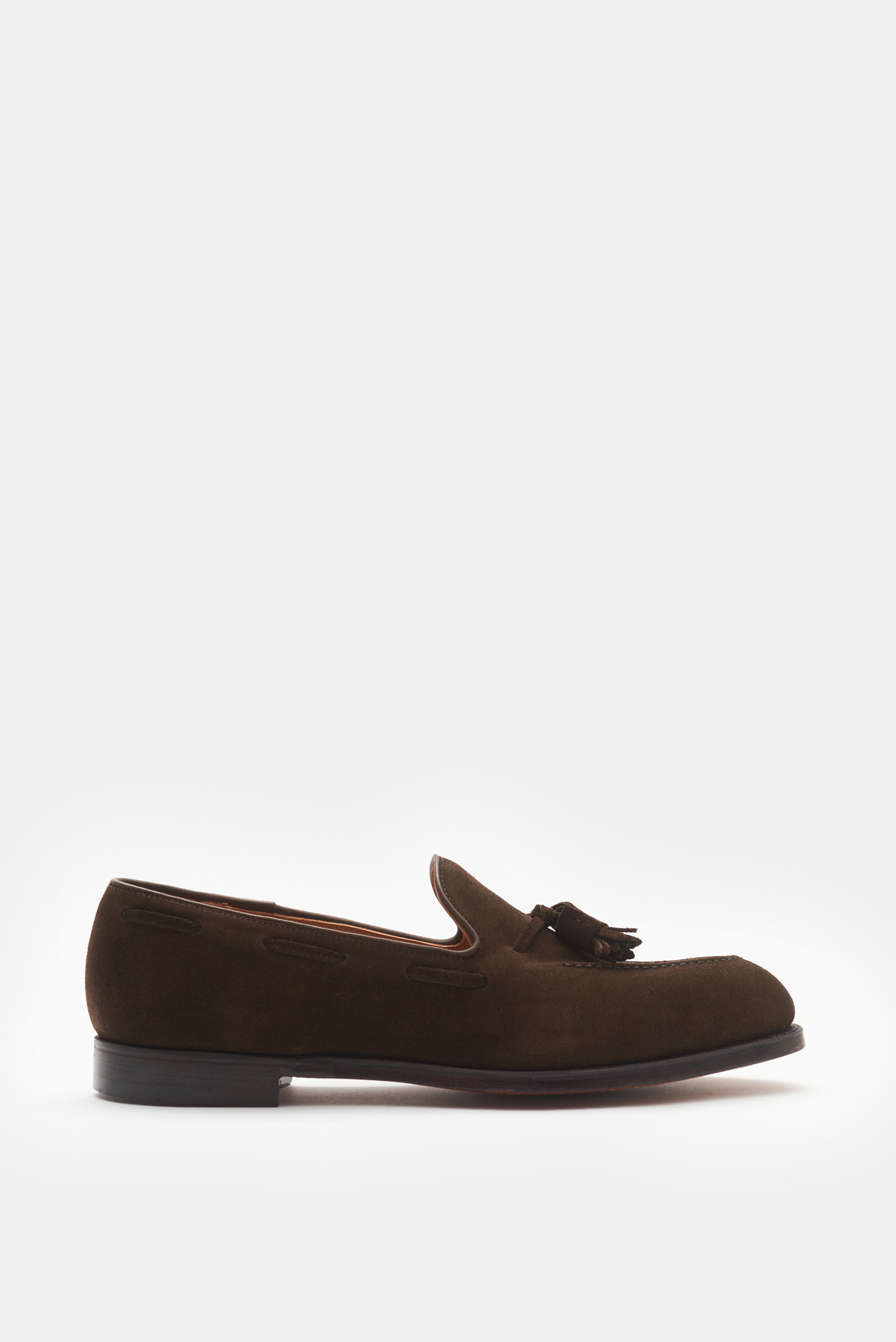 Crockett & Jones 카벤디시 태슬 로퍼 다크 브라운