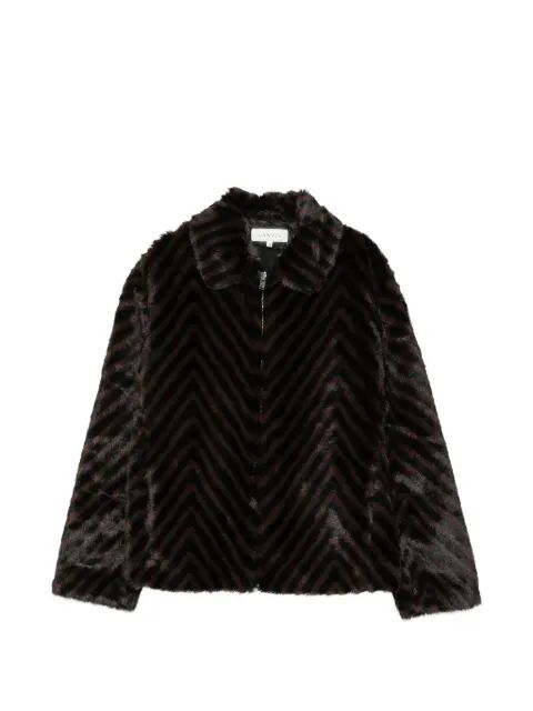 Lanvin Kids 체브론 패턴 자켓