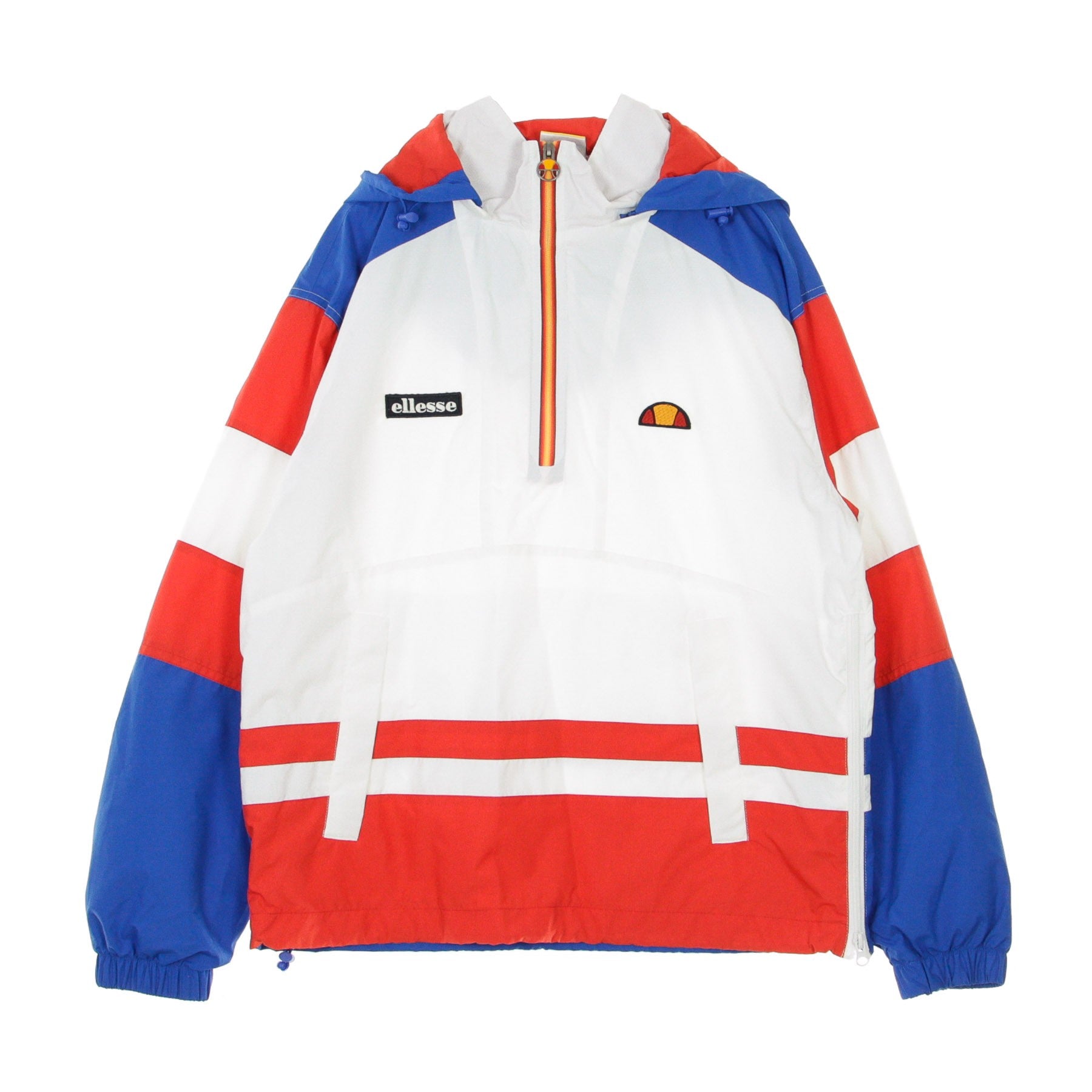 ELLESSE 남성 풀온 윈드브레이커 아노락 옵틱 화이트