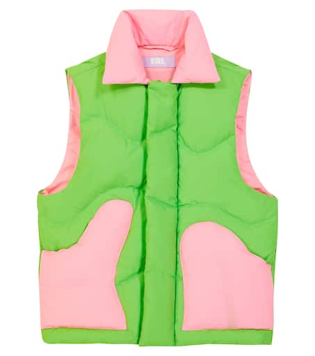ERL KIDS 컬러 블로킹 다운 베스트