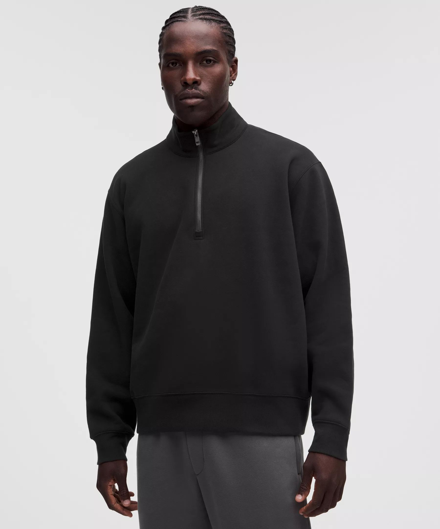 lululemon 남성 스테디 스테이트 슈퍼로프트 하프 집업