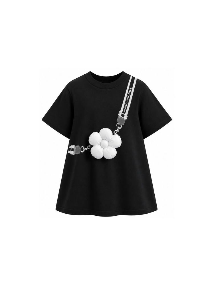Marc Jacobs Kids 트롬프 레일 플로럴 아플리케 드레스