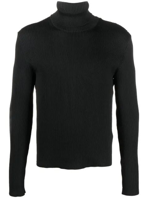 Walter Van Beirendonck 리브드 롤넥 점퍼
