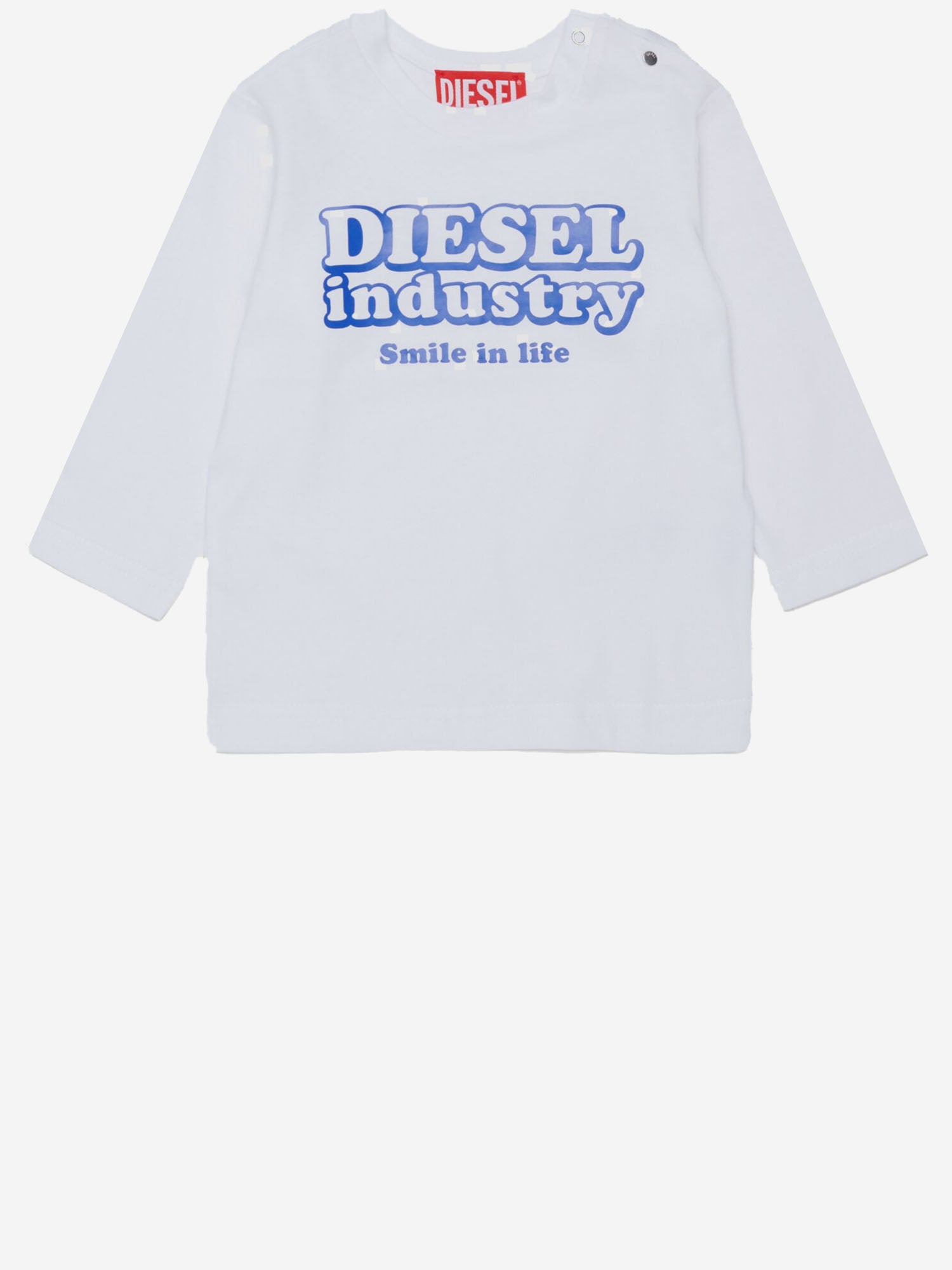 Diesel Kids 디젤 인더스트리 프린트 긴팔 티셔츠