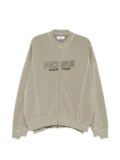 MARTINE ROSE 로고 프린트 집업 스웨트셔츠