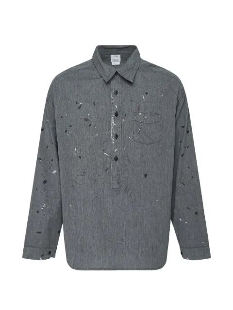 Visvim 페인트 스플래터 샴브레이 셔츠