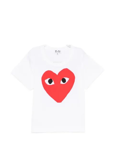 Comme Des Garçons Play Kids 하트 프린트 티셔츠
