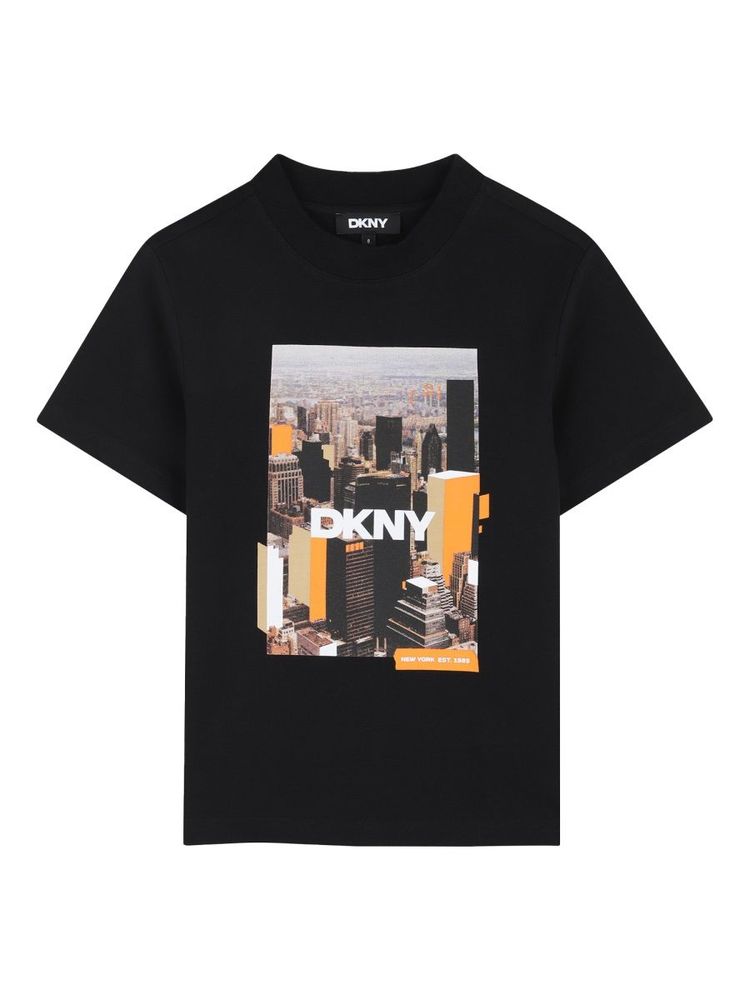 Dkny Kids 그래픽 프린트 크루넥 티셔츠