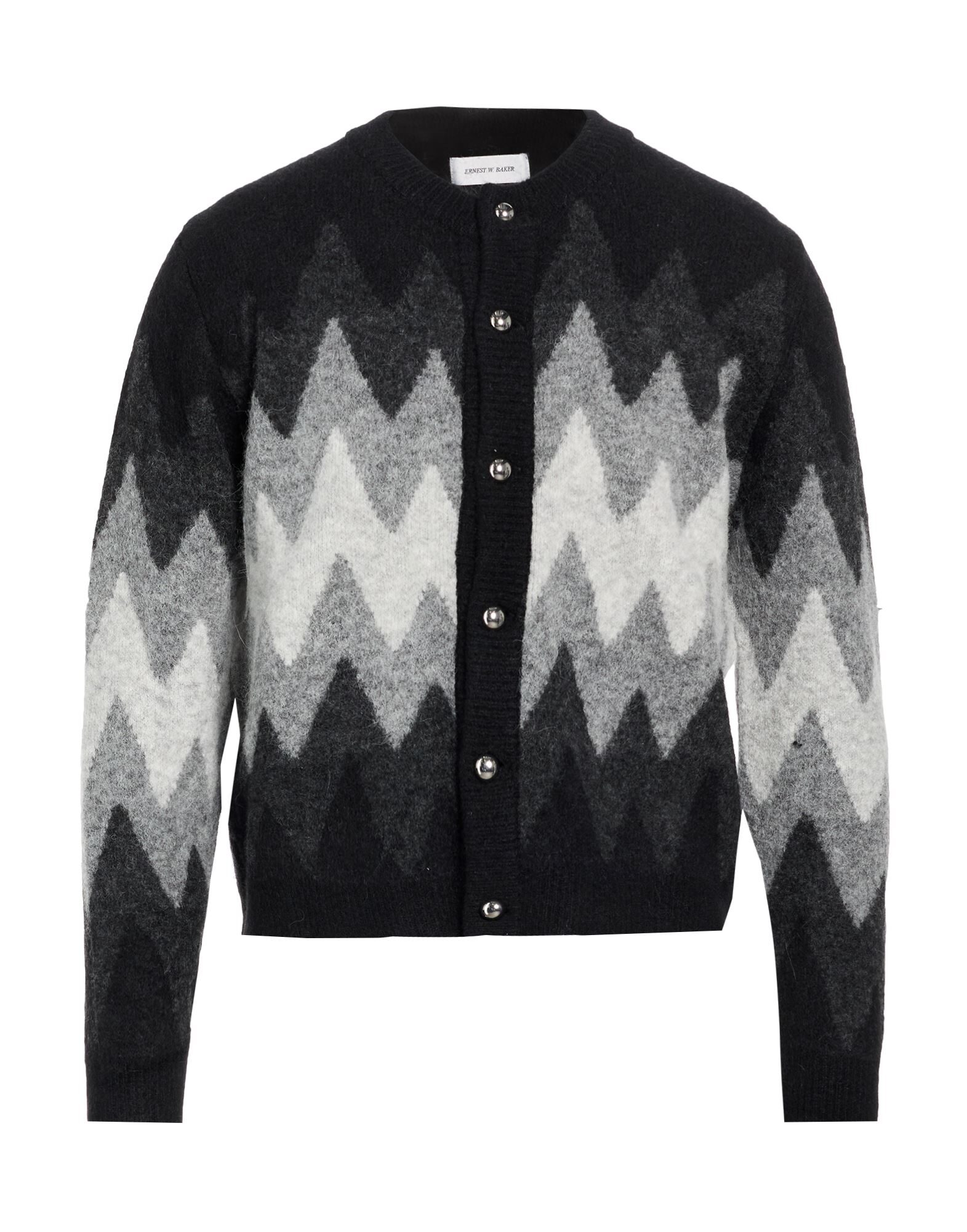 ERNEST W. BAKER Gold Check Cardigan
