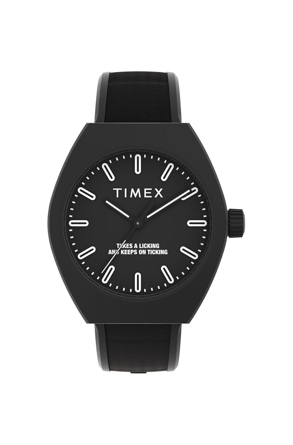 TIMEX 40mm 에코 세라믹 블랙/화이트 악센트 유니섹스 시계
