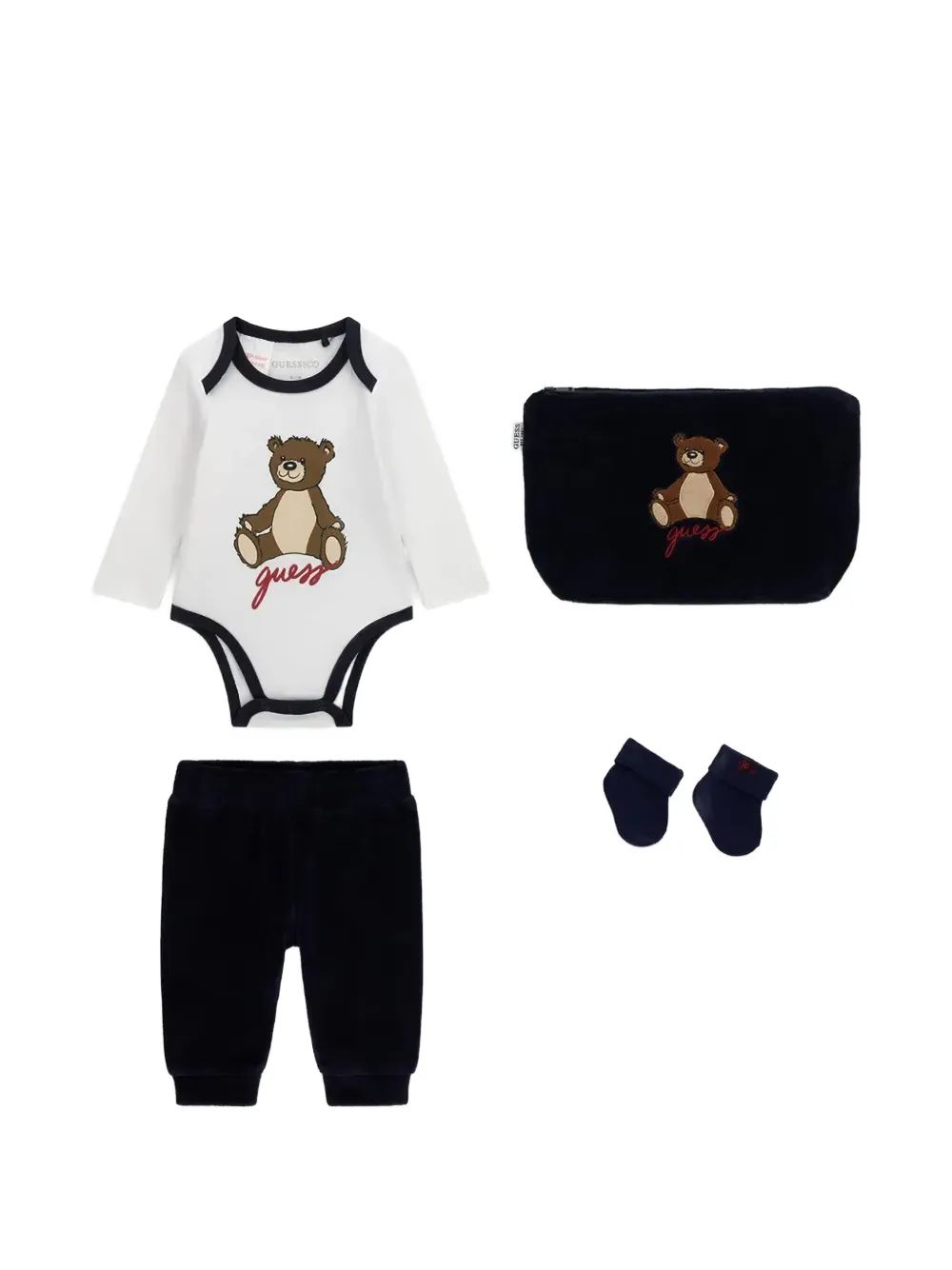 guess kids 테디베어 그래픽 트랙수트 세트