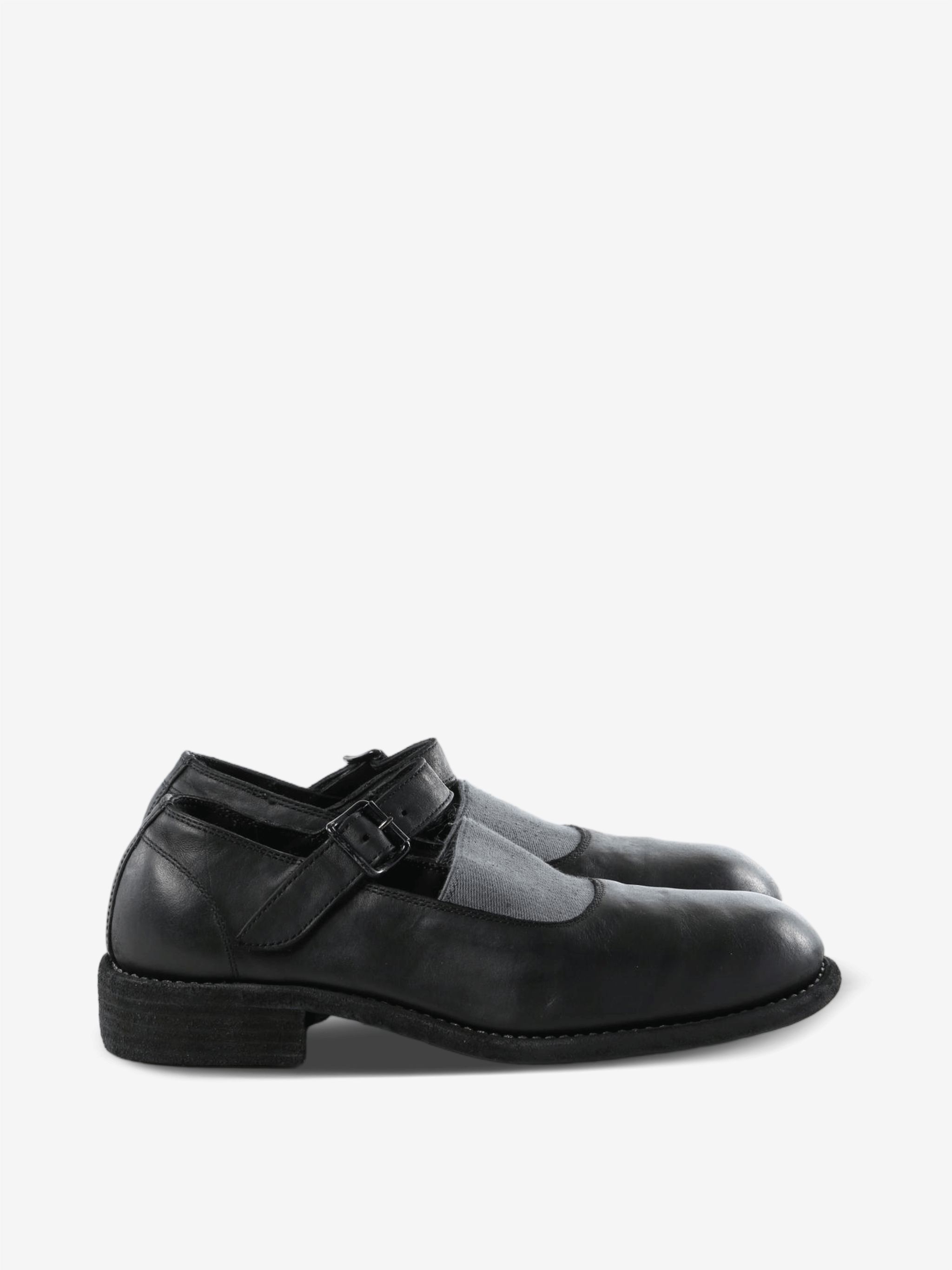 GUIDI 여성 992EF 소프트 호스 풀 그레인 엘라스틱 메리 제인