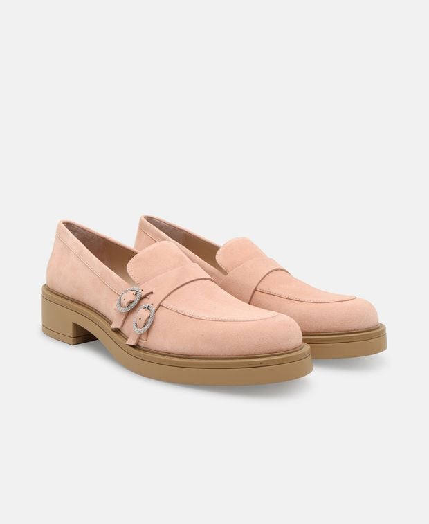 STUART WEITZMAN 로퍼 생강 크리스탈