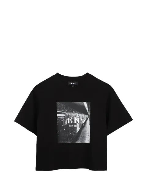 Dkny Kids 그래픽 프린트 티셔츠