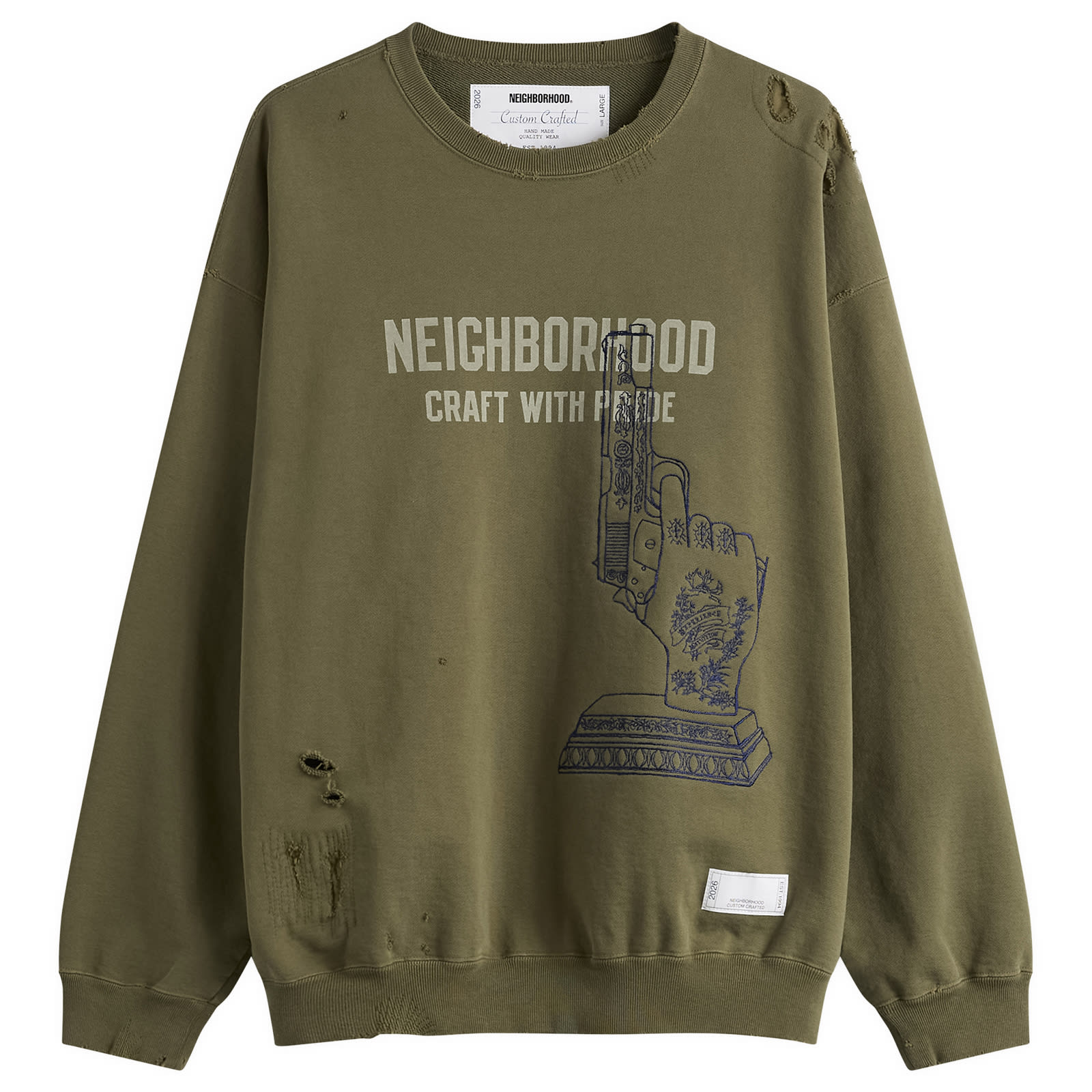 NEIGHBORHOOD 자수 사바지 스웨트셔츠