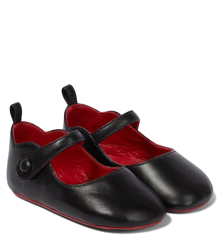 Christian Louboutin Kids 유아 러브 칙 플랫 슈즈