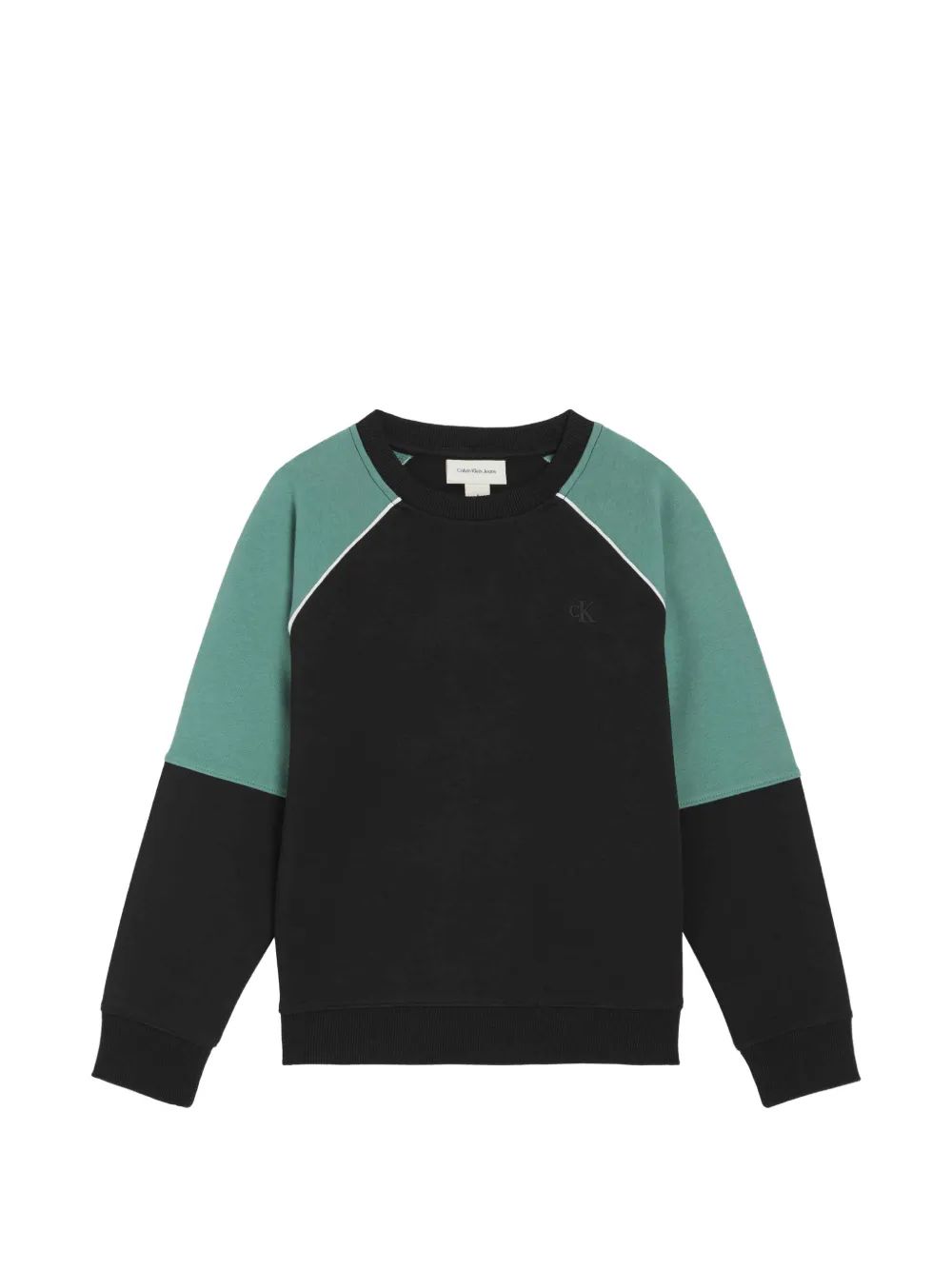 Calvin Klein Kids 컬러 블록 래글런 맨투맨