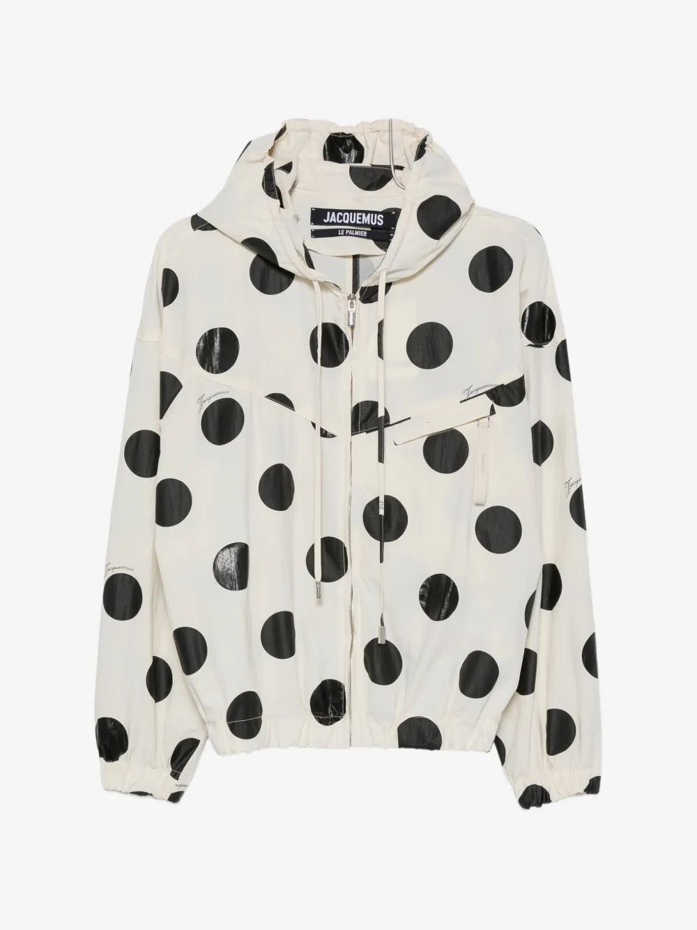 JACQUEMUS 폴카 도트 후드 자켓