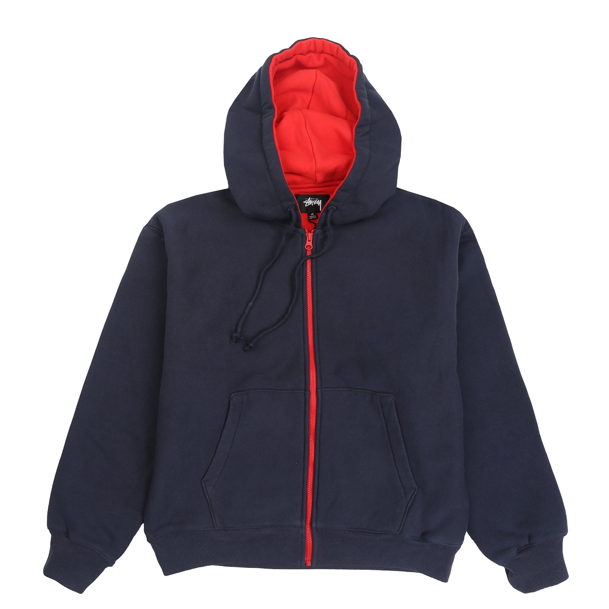 STUSSY 더블 페이스 집업 후드