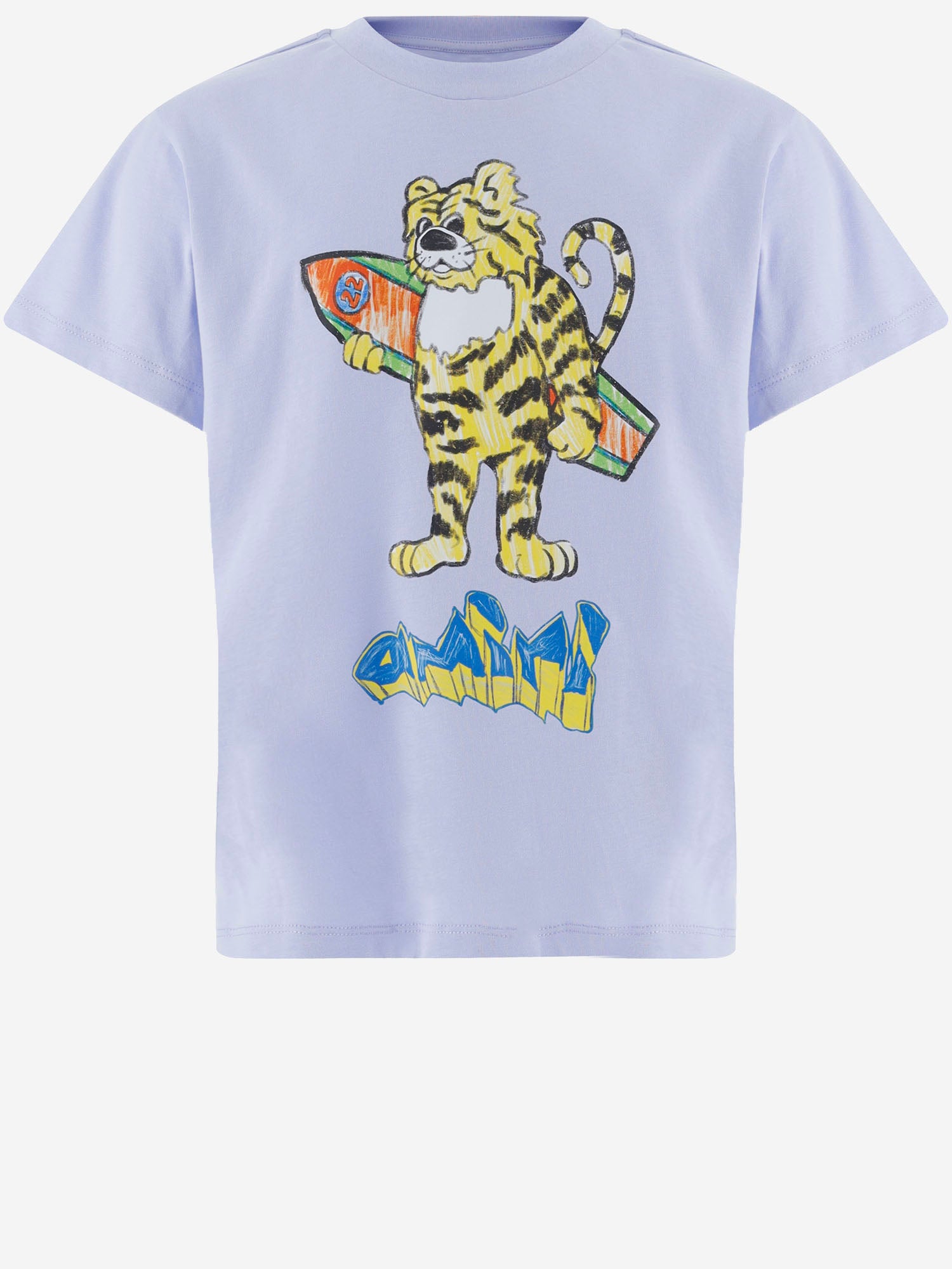 AMIRI KIDS 스트레치 코튼 프린트 티셔츠