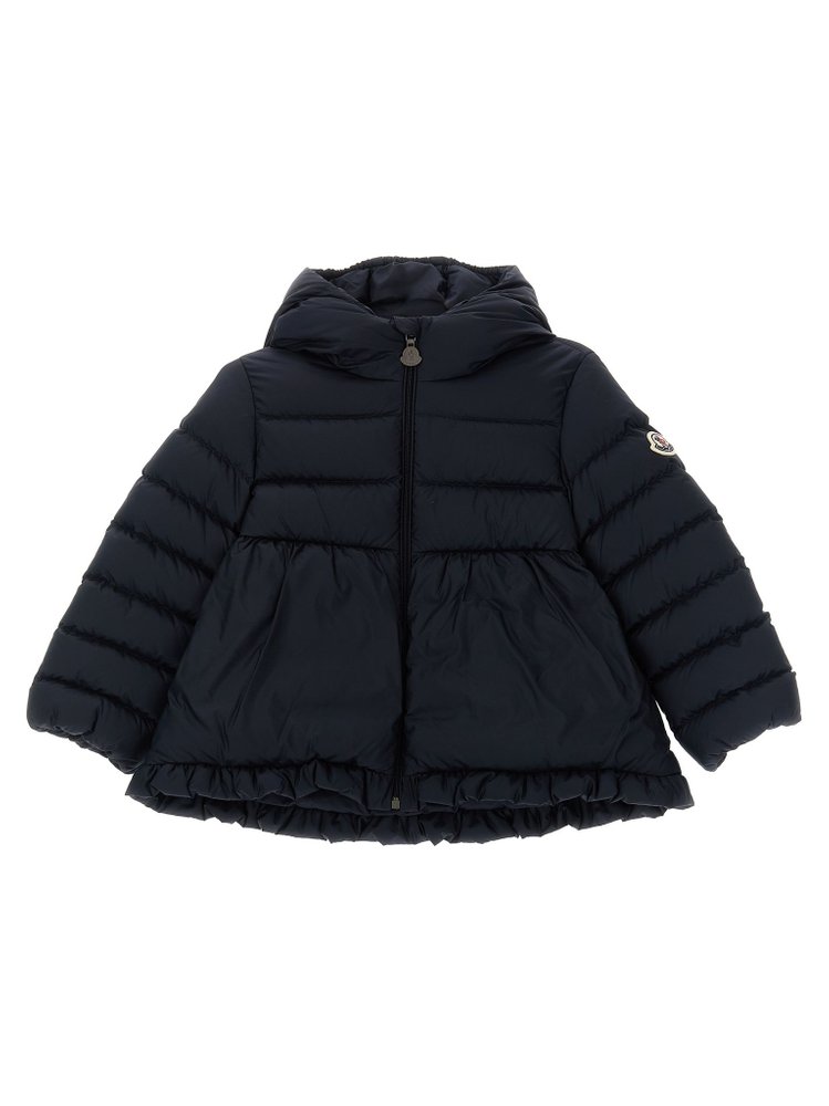 Moncler Enfant 오딜 플레어 퍼 코트
