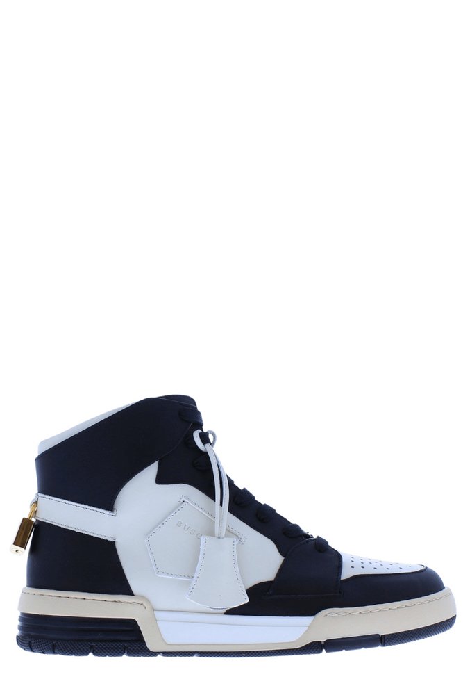 BUSCEMI 하이탑 컬러블록 레이스업 스니커즈