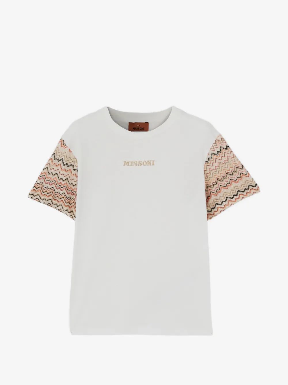 MISSONI KIDS 지그재그 니트 슬리브 티셔츠
