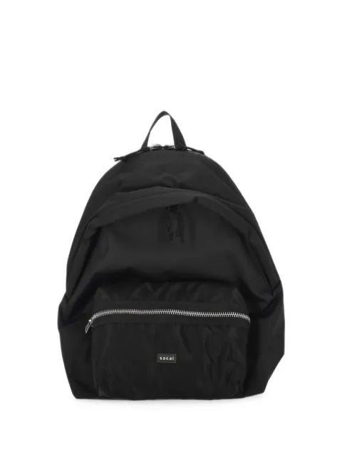 SACAI 로고 패치 집업 백팩