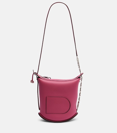 Delvaux 핀 트위스트 미디엄 레더 크로스 백