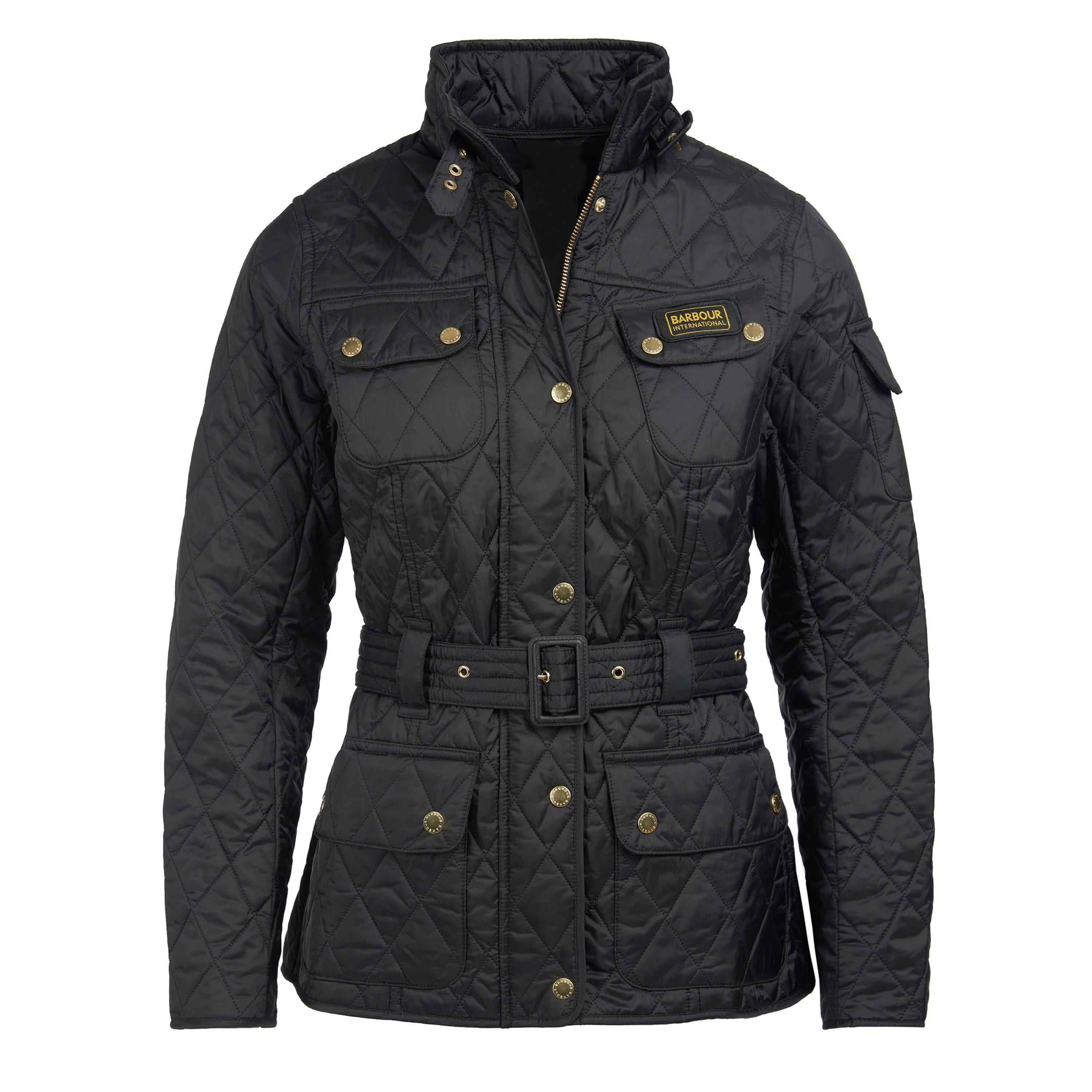 BARBOUR 여성 다이아몬드 퀼팅 바람막이 슬림핏 자켓