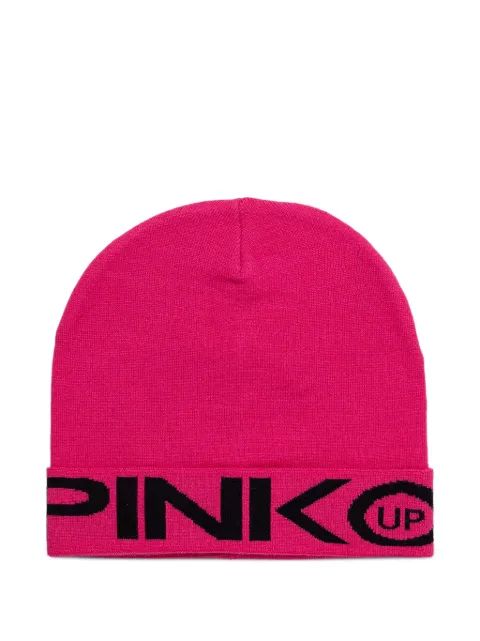 Pinko Kids 로고 인타르시아 비니 모자
