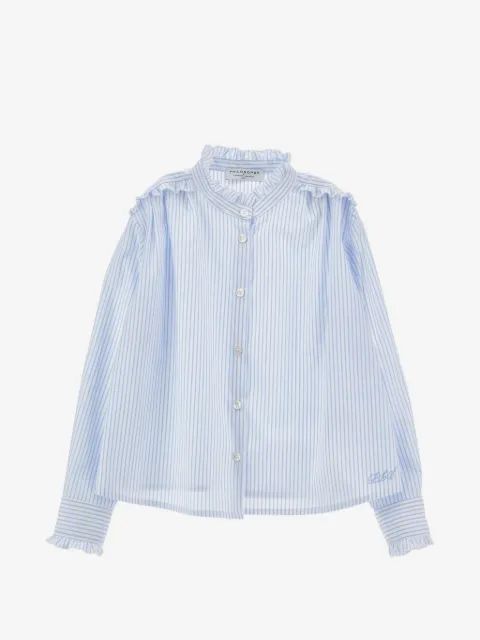 Philosophy Di Lorenzo Serafini Kids 러플 트리밍 스트라이프 셔츠